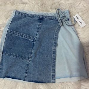 PacSun denim mini skirt